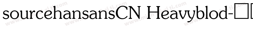 sourcehansansCN Heavyblod字体转换